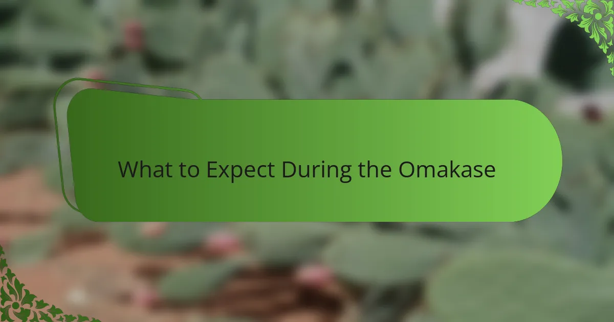 What to Expect During the Omakase